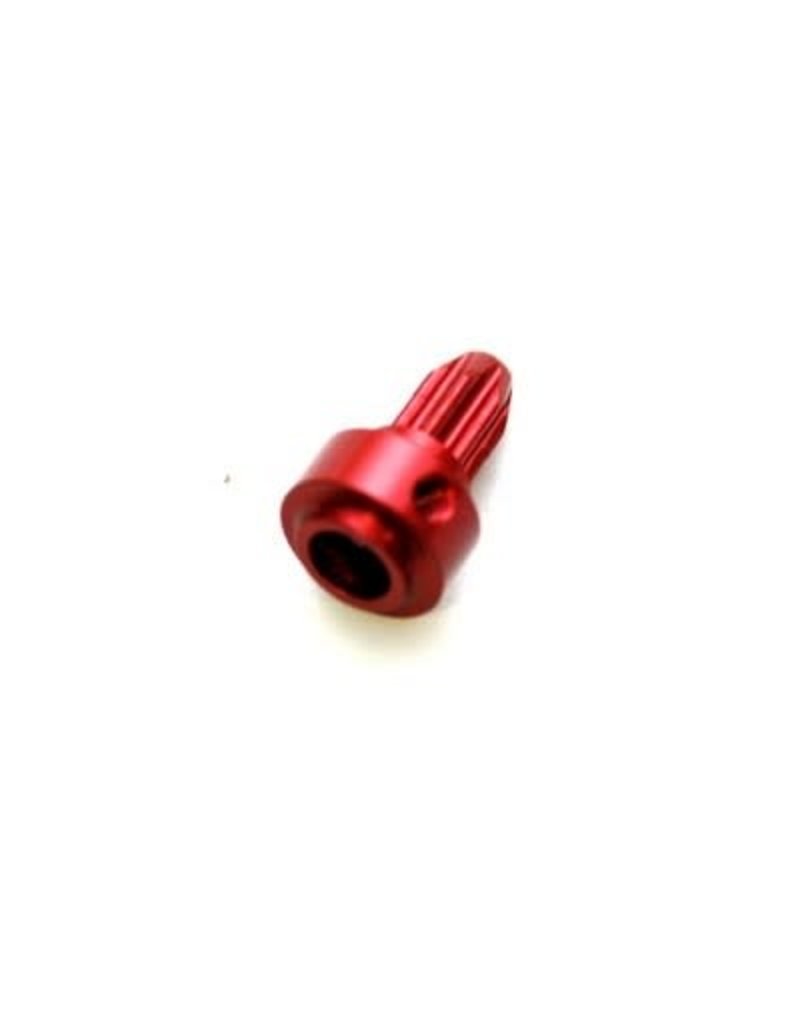 STRC SPTST6888R ALUMINUM FRONT CENTER SHAFT DRIVE HUB FOR TRAXXAS SLASH 4X4: RED