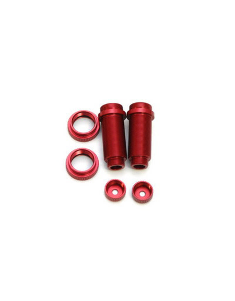 STRC SPTST3765XR ALUMINUM THREADED FRONT SHOCK BODIES 1 PAIR RED