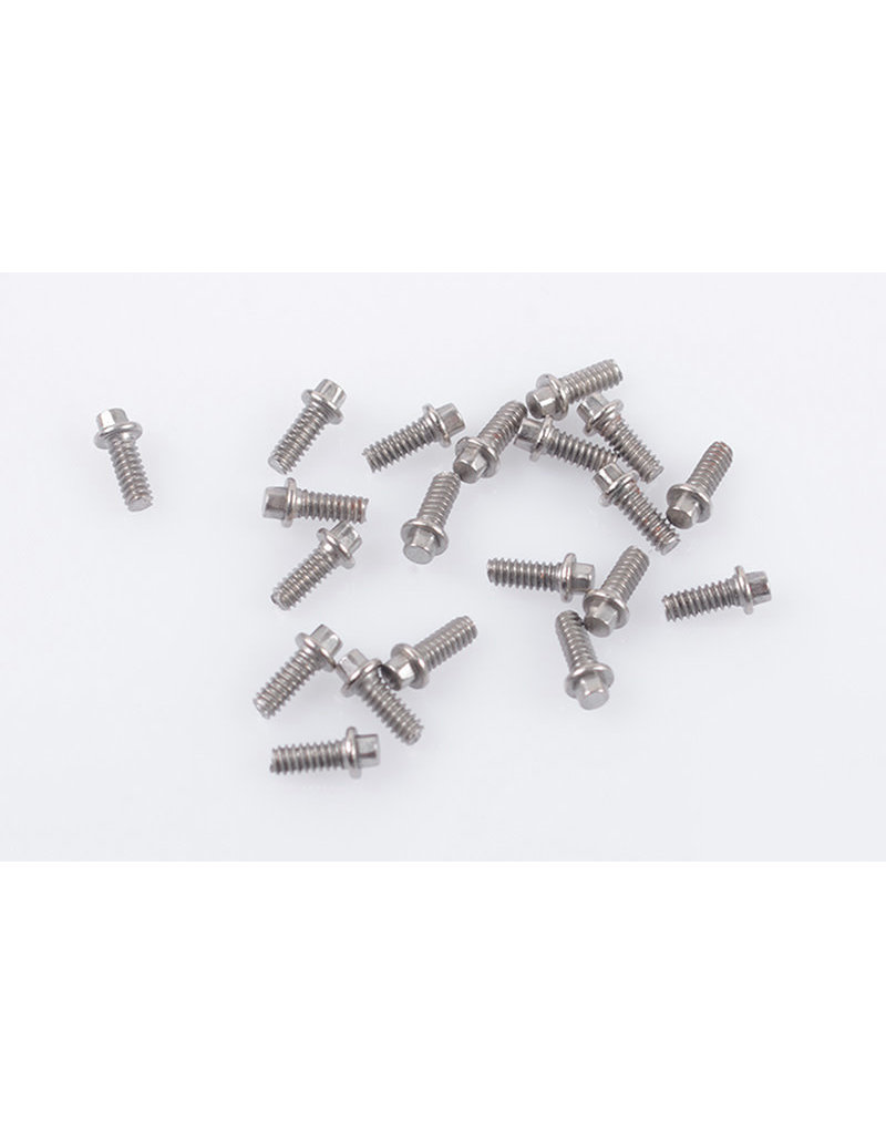RC4WD RC4Z-S1124 MINIATURE SCALE HEX BOLTS (1.6MM X 4MM): SILVER