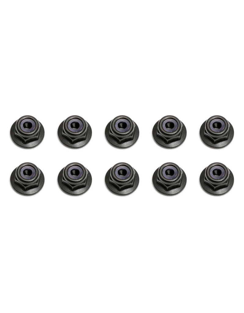 TEAM ASSOCIATED ASC25612 M3 LOCKNUT W FLANGE STEEL