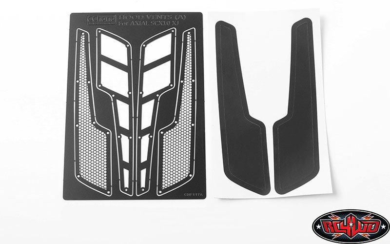 RC4VVV-C0308 METAL HOOD FOR SCX10 XJ BLACK