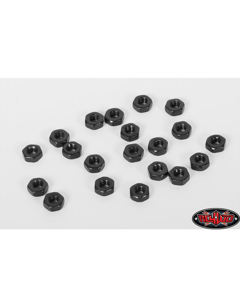 RC4WD RC4Z-S1144 M2 BLACK NUTS STEEL