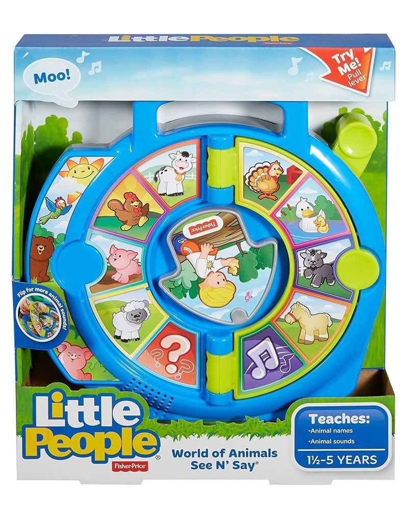 FISHER PRICE FP DVP80 LITTLE PEOPLE WORLD OF ANIMALS SEE 'N SAY