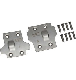 HOT RACING HRAAON331M08 STEEL FRONT & REAR SKID PLATE FOR ARRMA 6S
