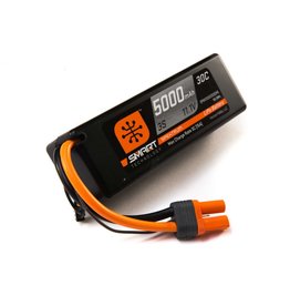 SPEKTRUM SPMX50003S30H5 3S LIPO 11.1V 5000MAH 30C SMART HARDCASE BATTERY: IC5