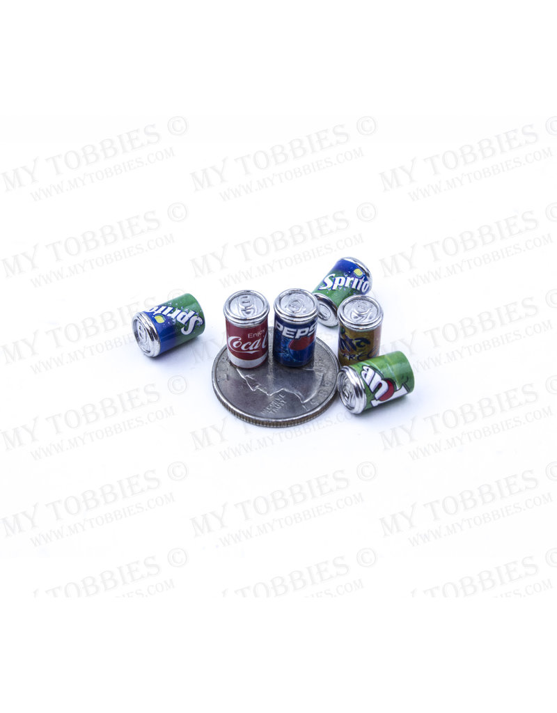 RC PIT PRODUCTS MY TOBBIES SCALE SIX PACK SODA