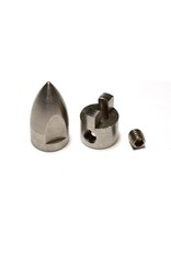 HOT RACING HRASPN05PN CONICAL BULLET M4 PROP NUT AND DRIVE DOG FOR TRAXXAS M41, SPARTAN