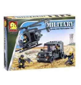 IMEX OXFOM3307 MILITARY HELICOPTER AND TRUCK