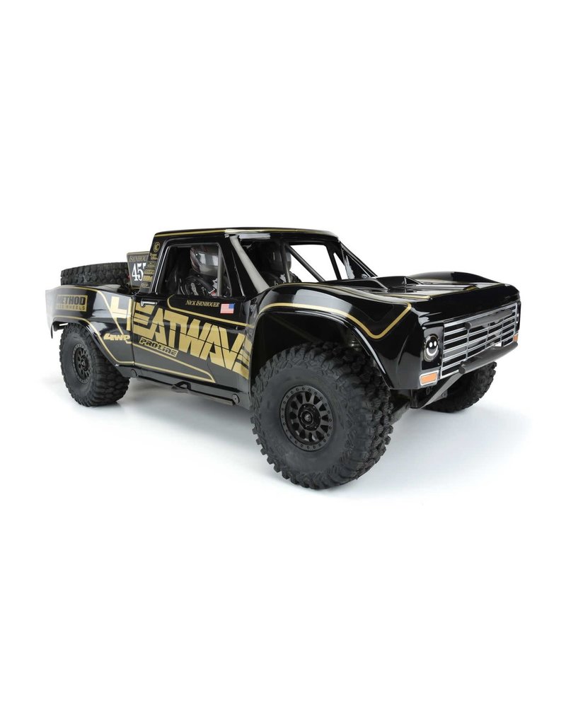 PROLINE RACING PRO354718 PAINTED PRE CUT 67 FORD F-100 BLACK DESERT RACER