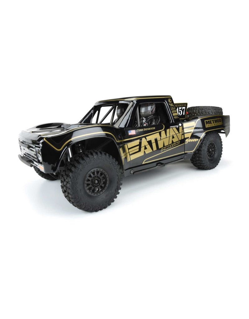 PROLINE RACING PRO354718 PAINTED PRE CUT 67 FORD F-100 BLACK DESERT RACER