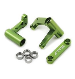 STRC SPTST3743XG ALUMINUM STEERING BELLCRANK FOR TRAXXAS 2WD: GREEN