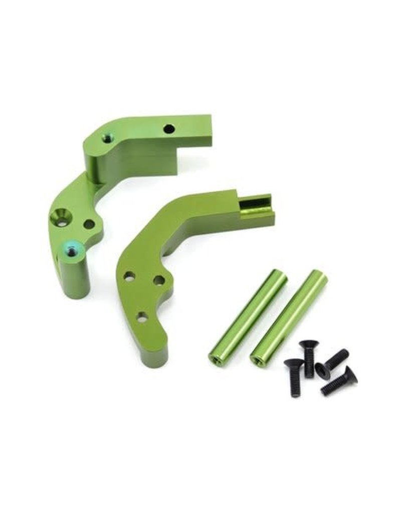 STRC SPTST3677G ALUMINUM REAR MOTOR GUARD FOR TRAXXAS 2WD: GREEN