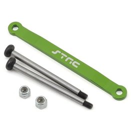 STRC SPTST2532XG ALUMINUM FRONT HINGE-PIN BRACE KIT FOR TRAXXAS 2WD: GREEN