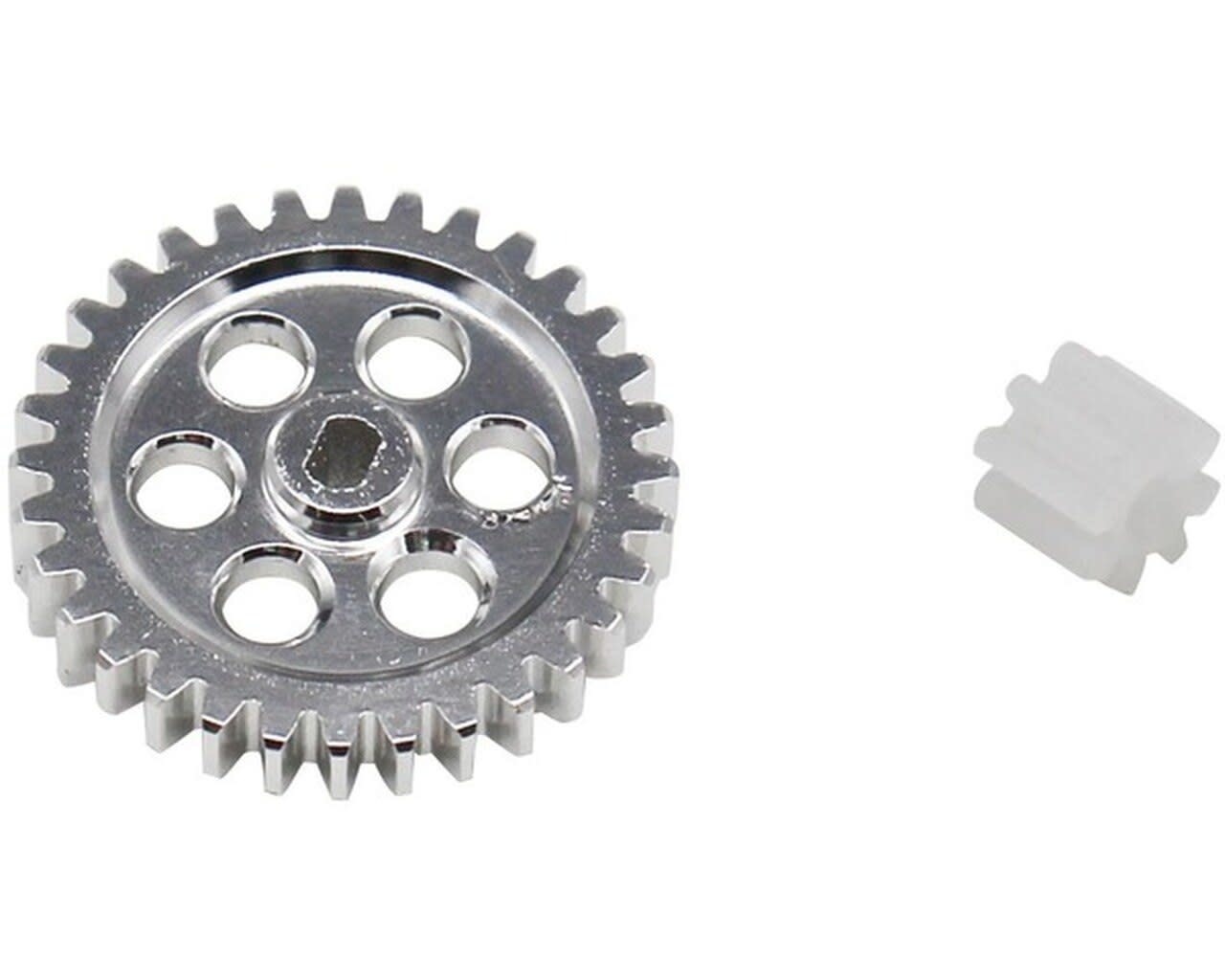 HRASXTF328M05 0.5 MOD 32T SPUR GEAR 8T PINION GEAR CONVERSION FOR AXIAL SCX24