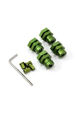STRC SPTST3654-17G 17MM HEX HUB CONVERSION KIT FOR TRAXXAS 2WD: GREEN (4)