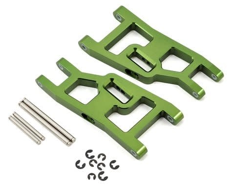 SPTST3631G ALUMINUM FRONT A-ARMS WITH PINS FOR TRAXXAS SLASH, STAMPEDE, RUSTLER: GREEN (2)