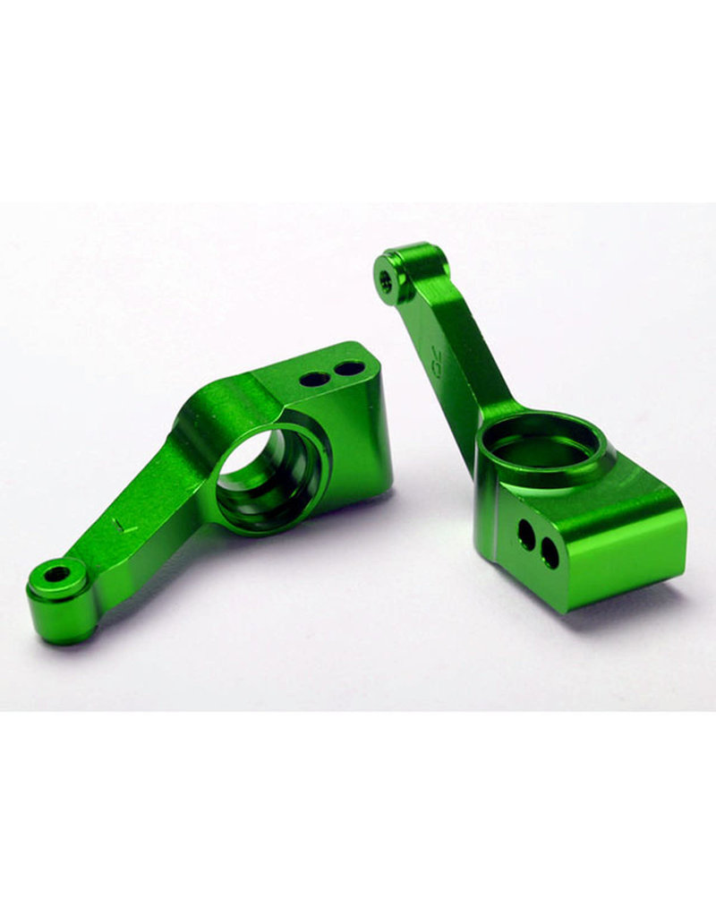 TRAXXAS TRA1952G CARRIERS, STUB AXLE GREEN-ANODIZED ALUMINUM