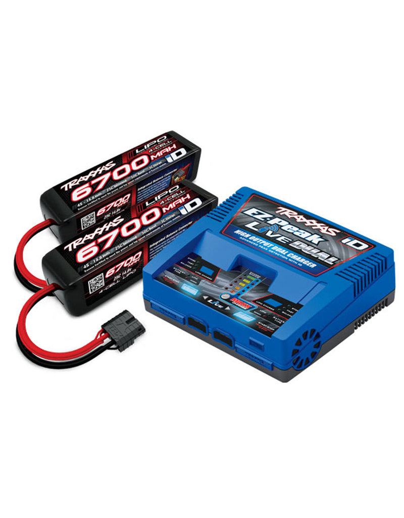 TRAXXAS TRA2997 4S LIPO/ DUAL CHARGER COMPLETER PACK