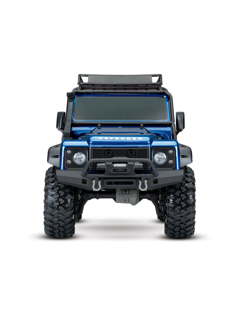 TRAXXAS TRA82056-4_BLUE TRX-4 SCALE AND TRAIL CRAWLER WITH LAND ROVER® DEFENDER® BODY:  4WD ELECTRIC TRAIL TRUCK WITH TQI TRAXXAS LINK ENABLED 2.4GHZ RADIO SYSTEM