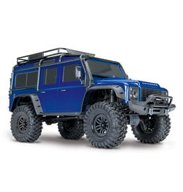 TRAXXAS TRA82056-4_BLUE TRX-4 SCALE AND TRAIL CRAWLER WITH LAND ROVER® DEFENDER® BODY:  4WD ELECTRIC TRAIL TRUCK WITH TQI TRAXXAS LINK ENABLED 2.4GHZ RADIO SYSTEM