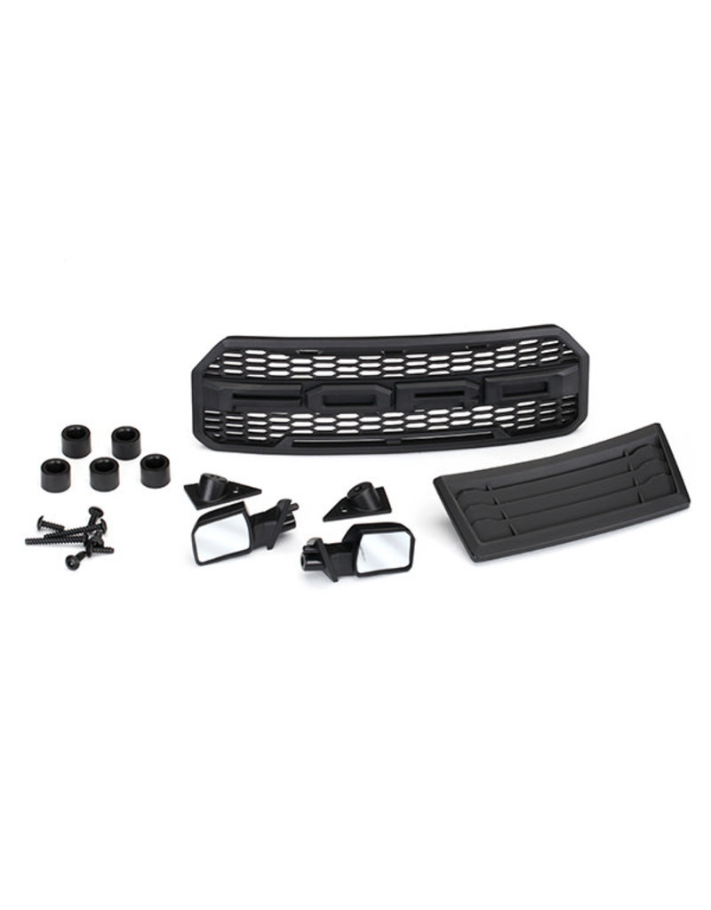 TRAXXAS TRA5828 BODY ACCESSORIES KIT, 2017 FORD RAPTOR® (INCLUDES GRILL, HOOD INSERT, SIDE MIRRORS, & MOUNTING HARDWARE)