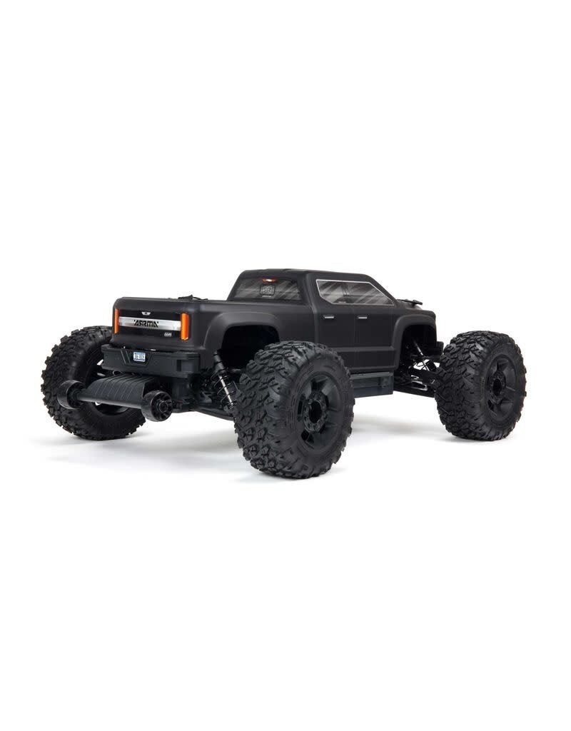 ARA4312V3 BIG ROCK CREW CAB 4X4 3S BLX BRUSHLESS 1/10 MONSTER TRUCK (BLACK) - My Tobbies - Toys