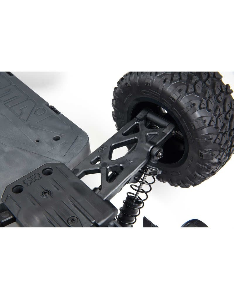ARA4312V3 BIG ROCK CREW CAB 4X4 3S BLX BRUSHLESS 1/10 MONSTER TRUCK (BLACK) - My Tobbies - Toys