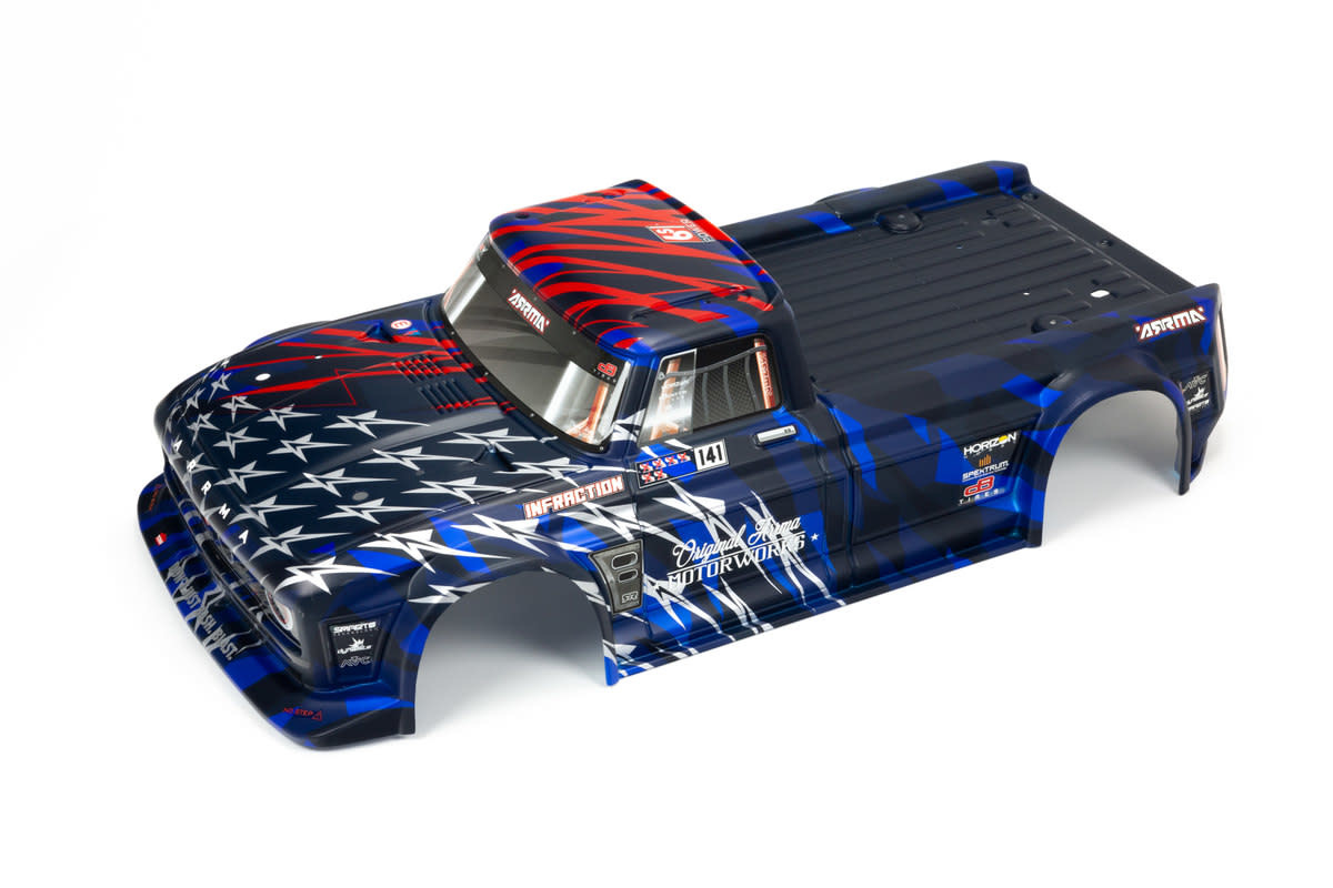 ARA410005 - Infraction 6S BLX Painted Body - Blue/Red
