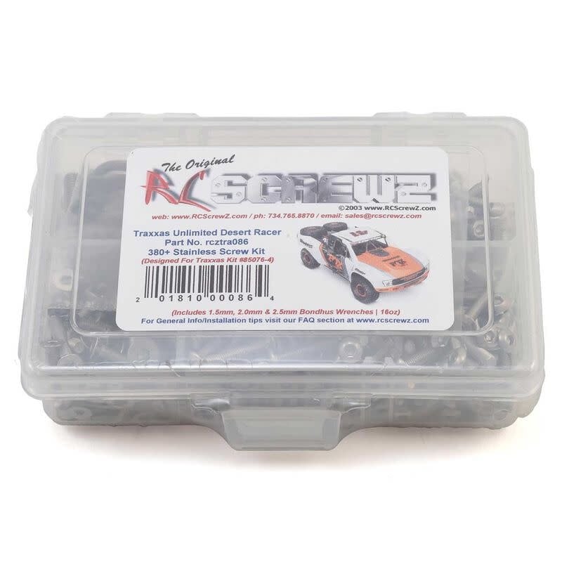 RCZTRA086 TRAXXAS UNLIMITED DESERT RACER STAINLESS STEEL SCREW KIT