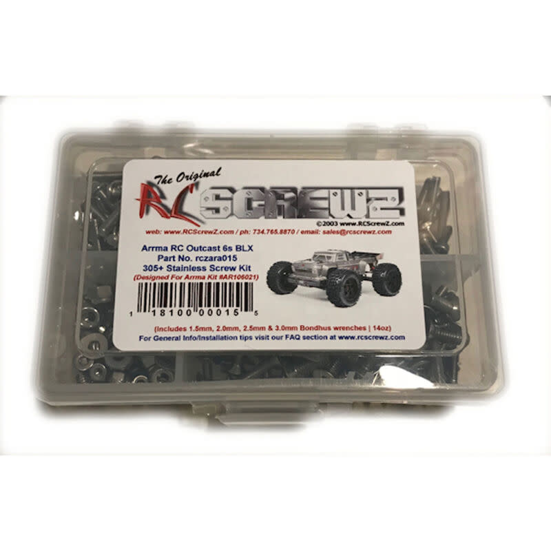 RCZARA015 SS SCREW SET-ARRMA OUTCAST 6S BLX