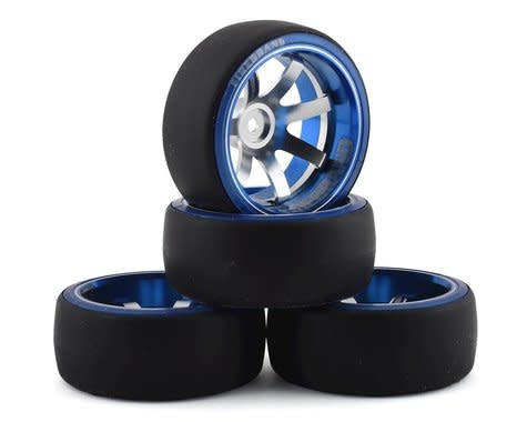 FBR1MTXDEF558 ALUMINUM DEFSTAR D2M12 PRE-MOUNTED SLICK DRIFT TIRES (4)