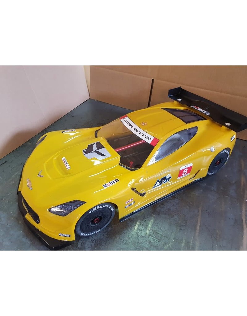 DELTA PLASTIK USA DP8503/2WDM CORVETTE CR7 1/7 SCALE BODY: CLEAR