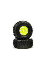 ARRMA ARA550068 DBOOTS 'FORTRESS' TYRE SET GLUED GREEN (2)