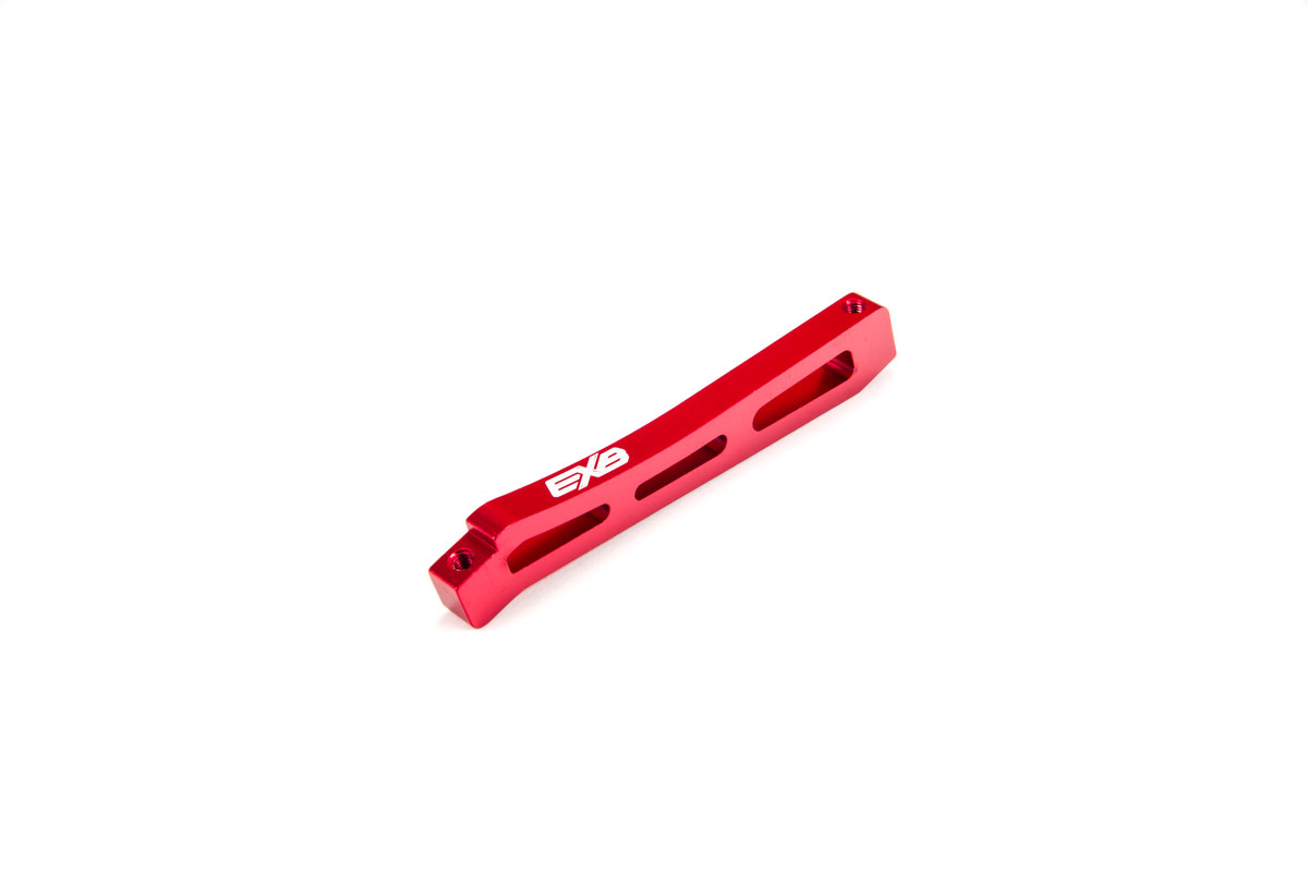 ARA320564 FRONT CENTER CHASSIS BRACE ALUMINUM 98MM RED