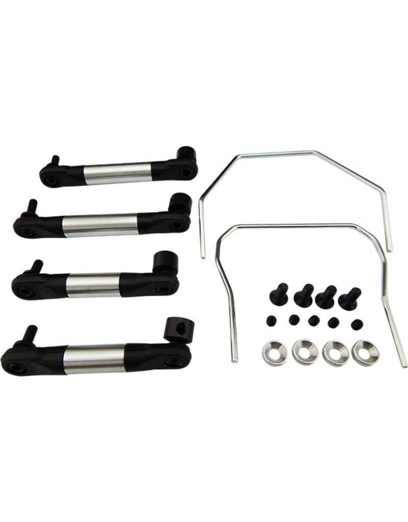 HOT RACING HRASLF311E FRONT & REAR SWAY BAR KIT FOR TRAXXAS SLASH 4X4