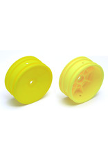TEAM ASSOCIATED ASC9691 BUGGY FRONT HEX WHEELS, YELLOW