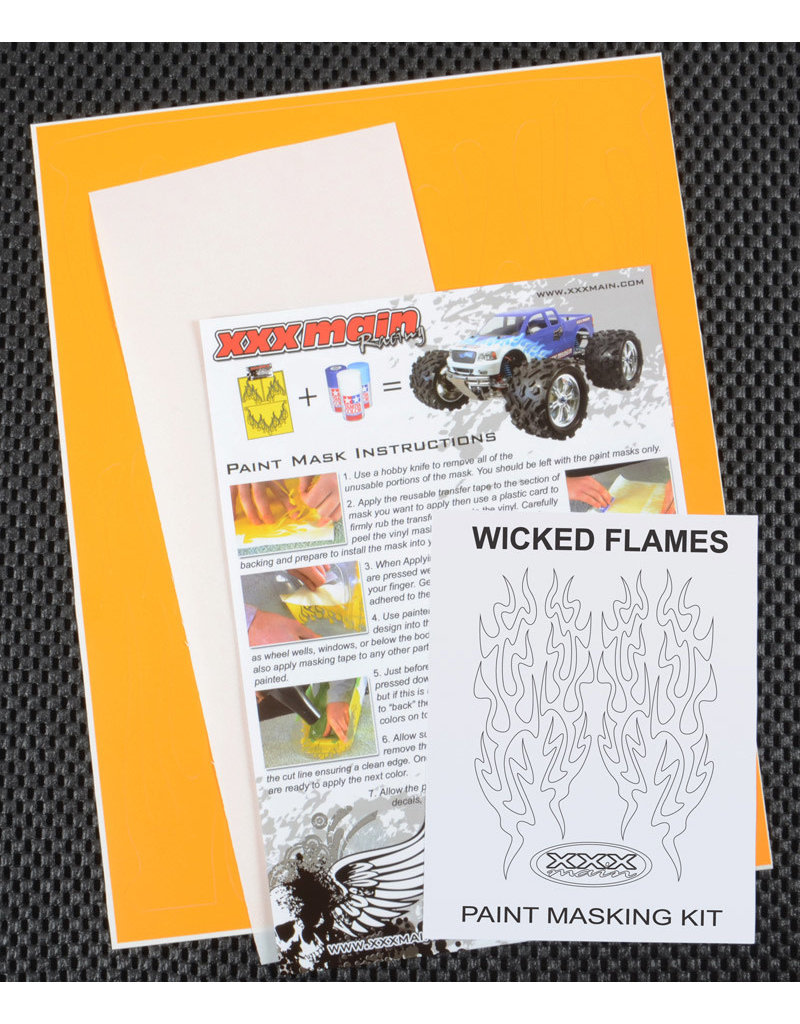 XXX MAIN RACING XXXM037L WICKED FLAMES PAINT MASK