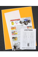 XXX MAIN RACING XXXM010L LIGHTNING BOLTS PAINT MASK
