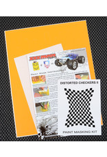 XXX MAIN RACING XXXM006L DISTORTED CHECKERS II PAINT MASK