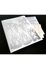 XXX MAIN RACING XXXV005C MIRROR CHROME FLAMES