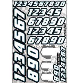 XXX MAIN RACING XXXN002 RACE NUMBERS WHITE