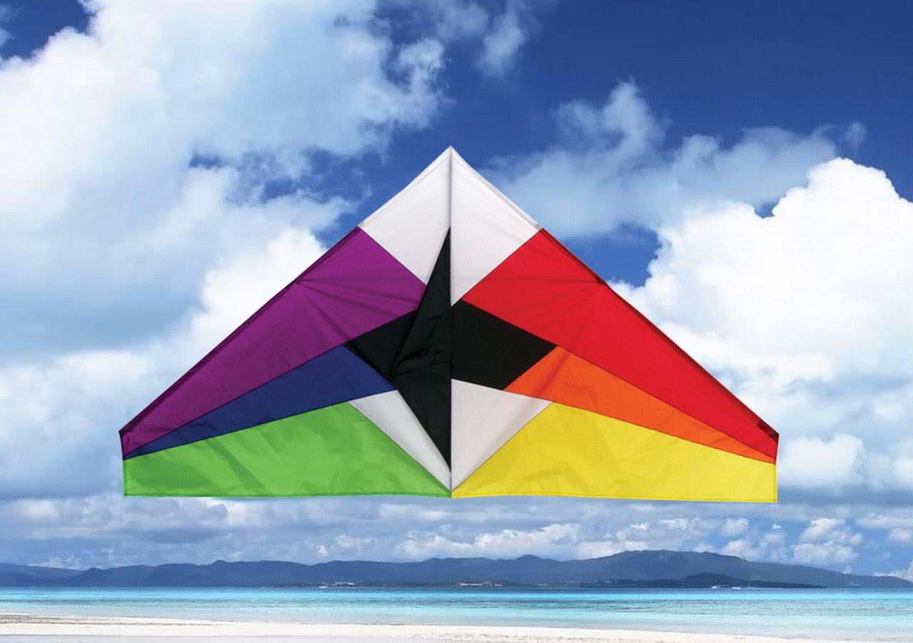 SKK11151 55" RAINBOW DELTA KITE