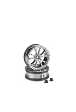 JCONCEPTS JCO3399C TACTIC SLASH/BANDIT STREET ELIMINATOR 2.2" 12MM HEX FRONT WHEEL: CHROME (2)