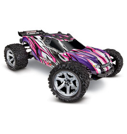TRAXXAS TRA67076-4-PINK RUSTLER 4X4 VXL: 1/10 STADIUM TRUCK, FULLY-ASSEMBLED, WATERPROO ELECTRONICS, READY-TO-RACE, WITH TQi