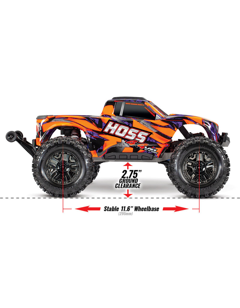 TRAXXAS TRA90076-4-ORNG HOSS 4X4 VXL 3S: ORANGE