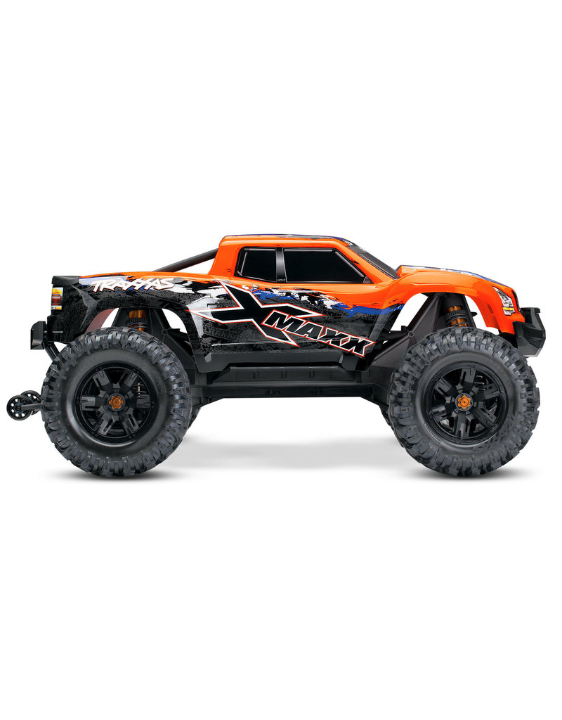 TRAXXAS TRA77086-4 ORNGX X-MAXX: BRUSHLESS ELECTRIC MONSTER TRUCK WITH TQI TRAXXAS LINK ENABLED 2.4GHZ RADIO SYSTEM & TRAXXAS STABILITY MANAGEMENT (TSM)