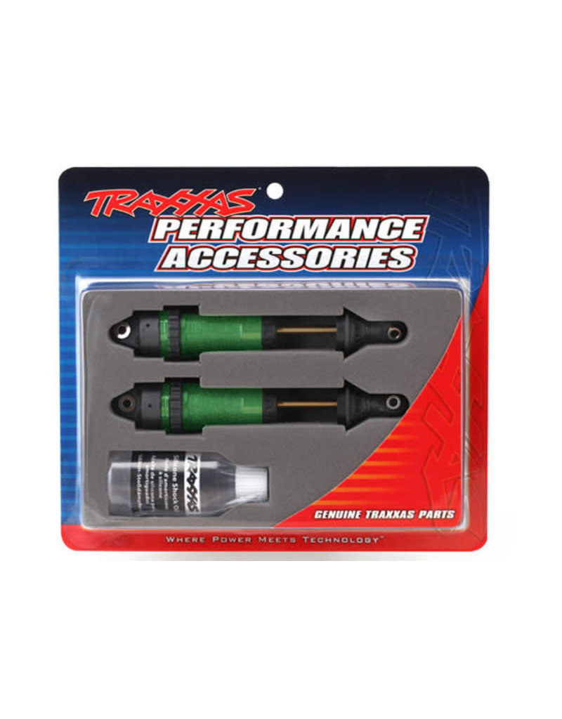 TRAXXAS TRA7462G SHOCKS, GTR XX-LONG GREEN-ANODIZED, PTFE-COATED BODIES WITH TIN SHAFTS (FULLY ASSEMBLED, WITHOUT SPRINGS) (2)