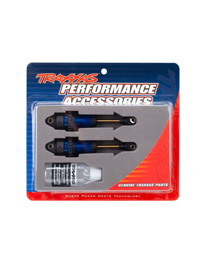 TRAXXAS TRA7461  SHOCKS, GTR XX-LONG (FULLY ASSEMBLED, WITHOUT SPRINGS) (2) : BLUE