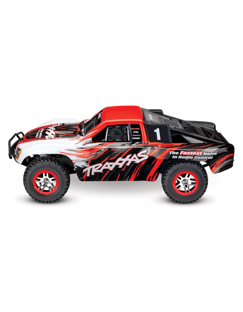 TRAXXAS TRA68086-4-RED SLASH 4X4: 1/10 SCALE 4WD ELECTRIC SHORT COURSE TRUCK WITH TQI TRAXXAS LINK ENABLED 2.4GHZ RADIO SYSTEM & TRAXXAS STABILITY MANAGEMENT (TSM)