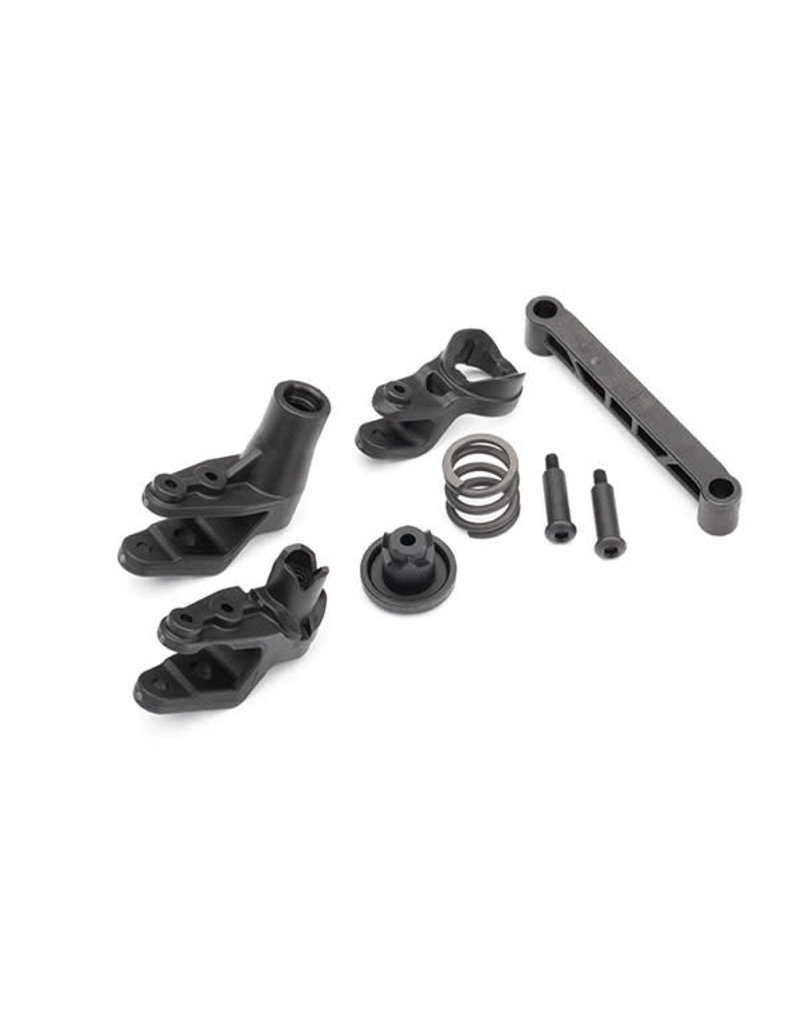 TRAXXAS TRA8946 MAXX STEERING BELLCRANKS, BELLCRANK SUPPORT, SERVO SAVER WITH SPRING AND DRAG LINK